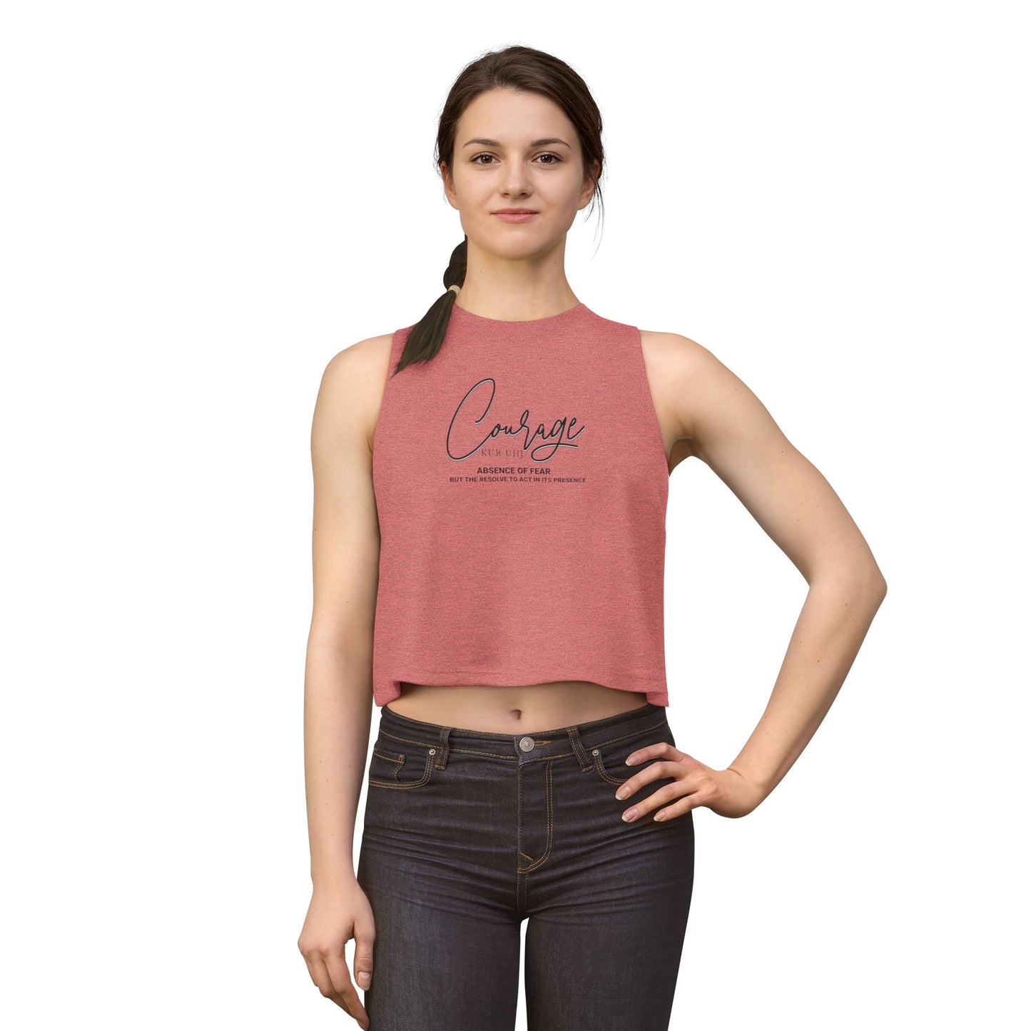 “Courage” Definition Crop Top