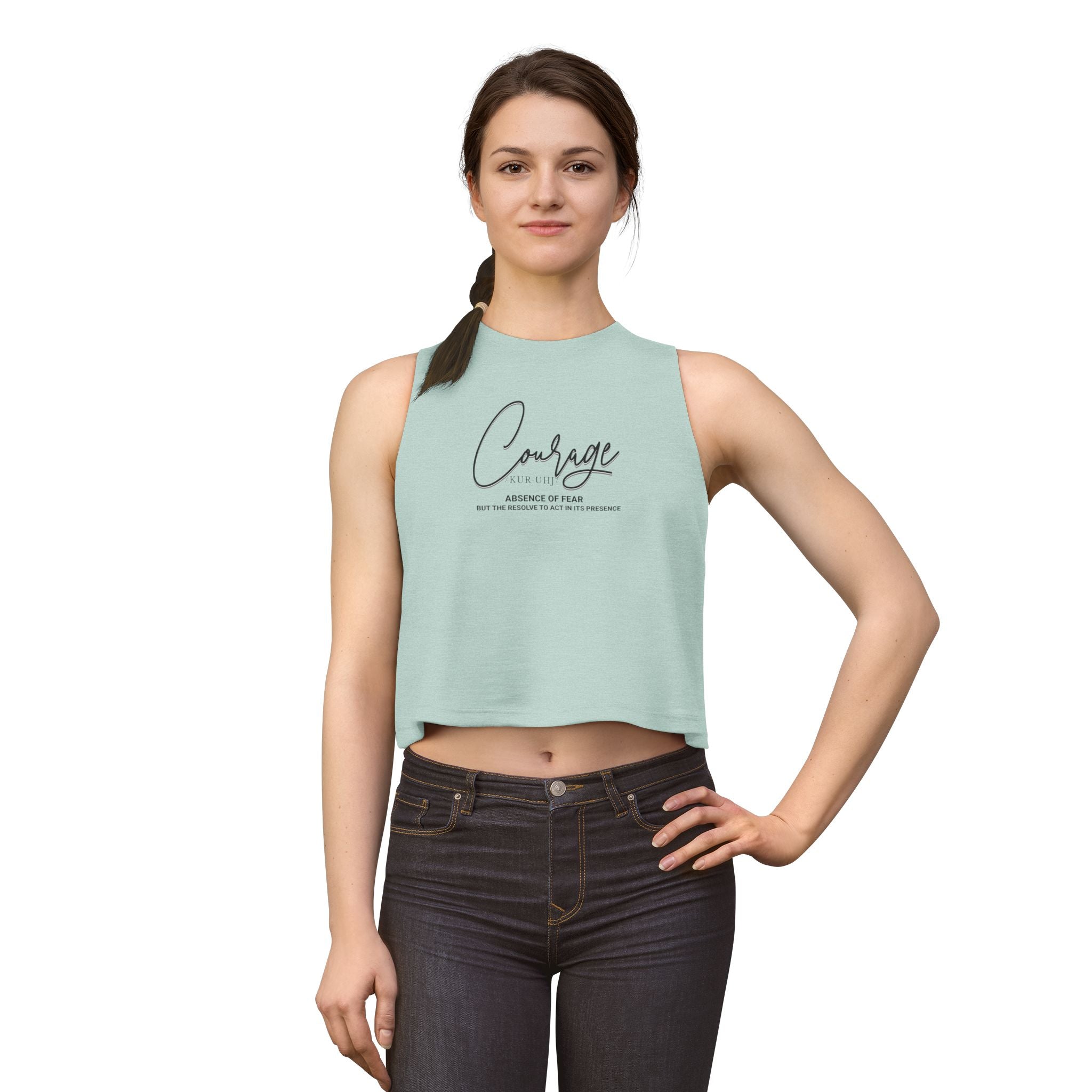 “Courage” Definition Crop Top