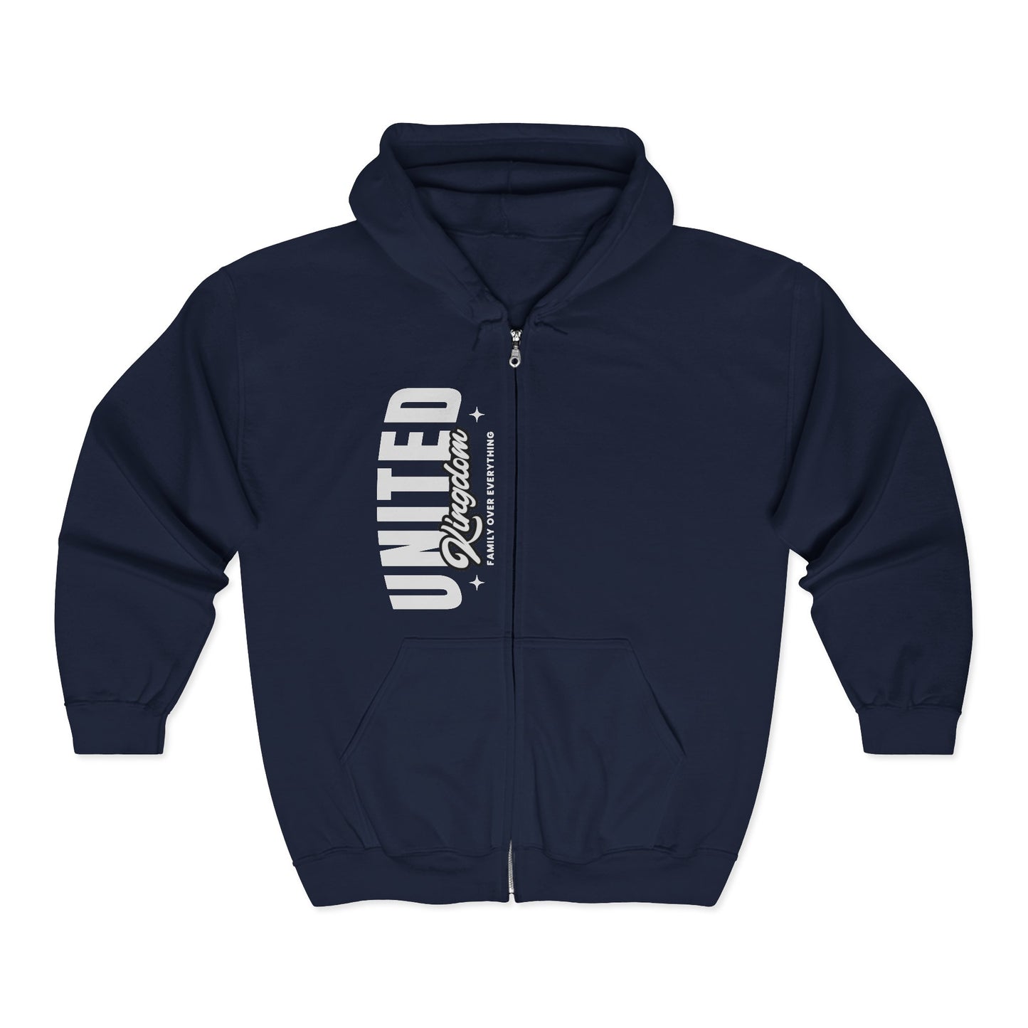 Vertical 'United Kingdom' Zip-Up Jacket