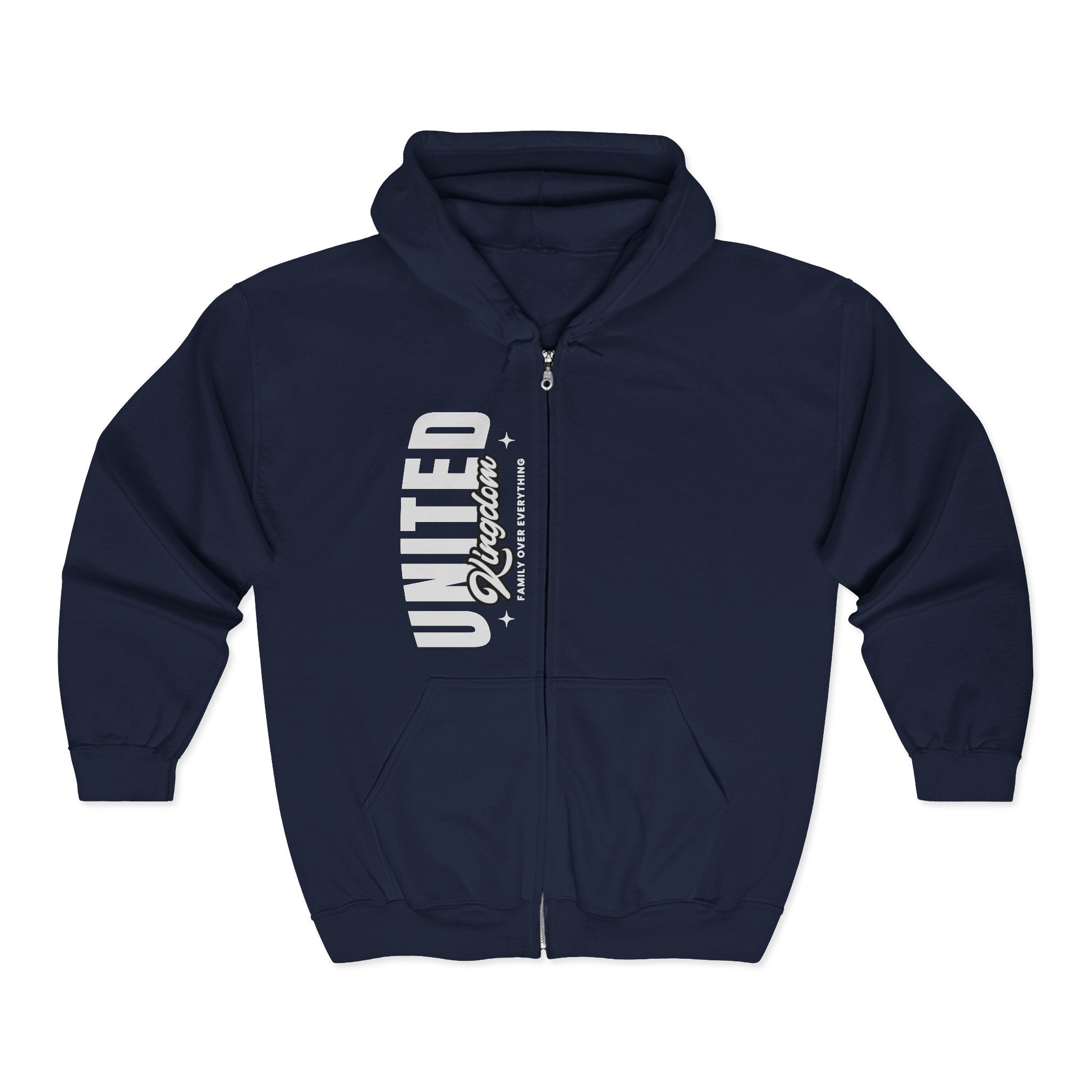 Vertical 'United Kingdom' Zip-Up Jacket