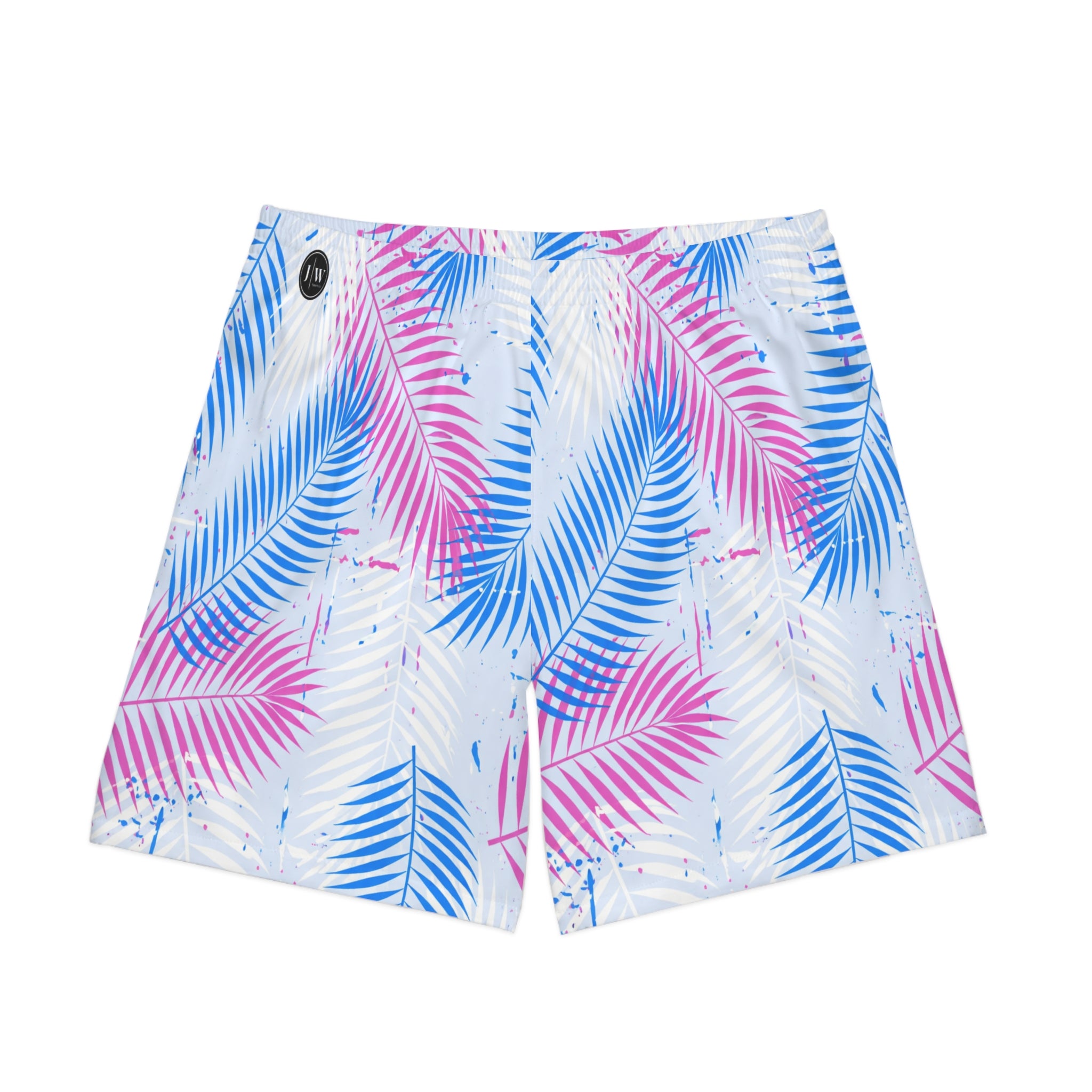 “Blue Palm” Swim Trunks
