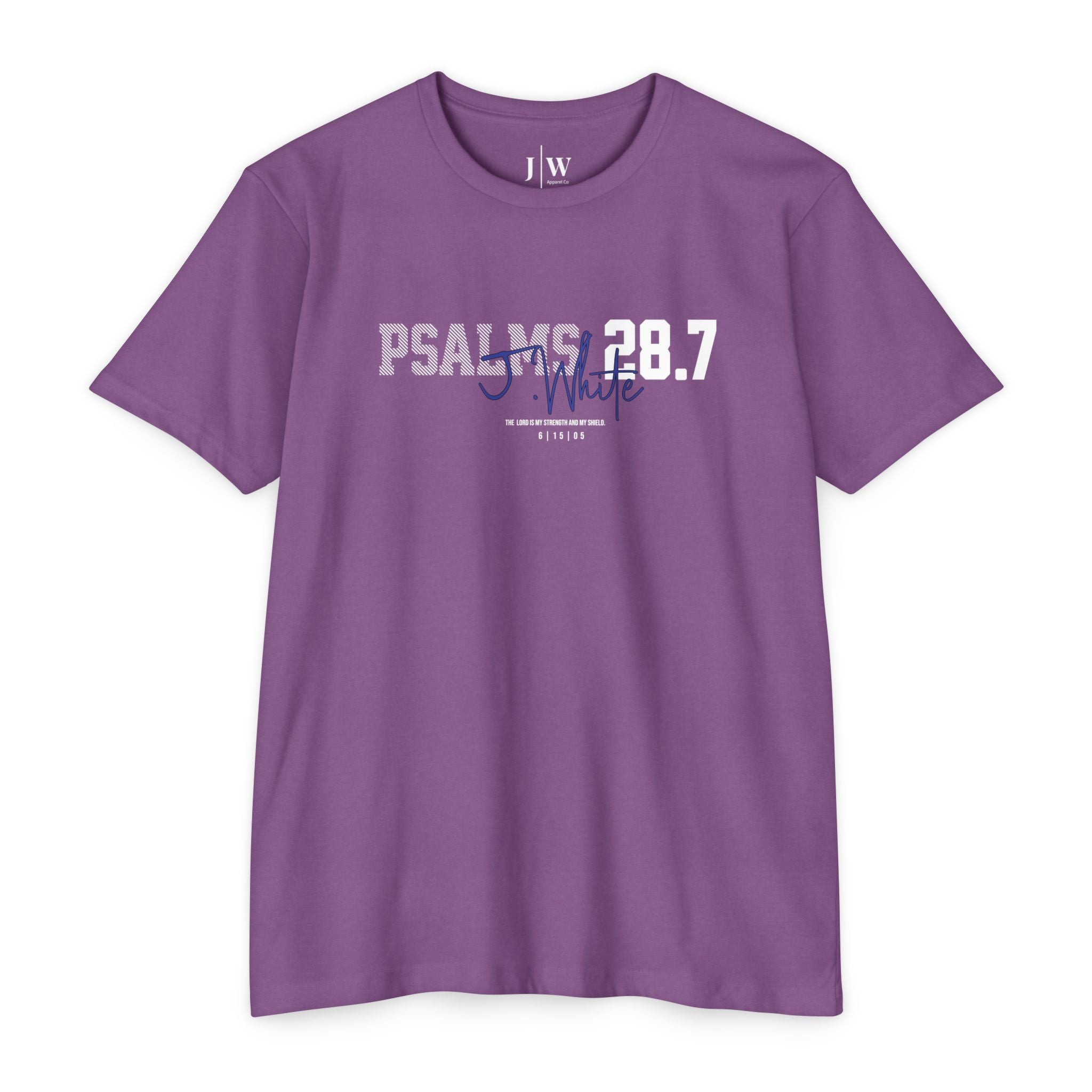 Psalm 28:7 “J.White” T‑Shirt