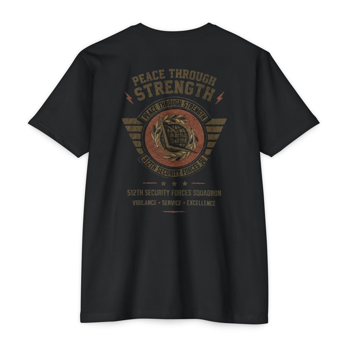512 SFS Morale T-Shirt V2 — “Peace Through Strength” SF Squadron Tee