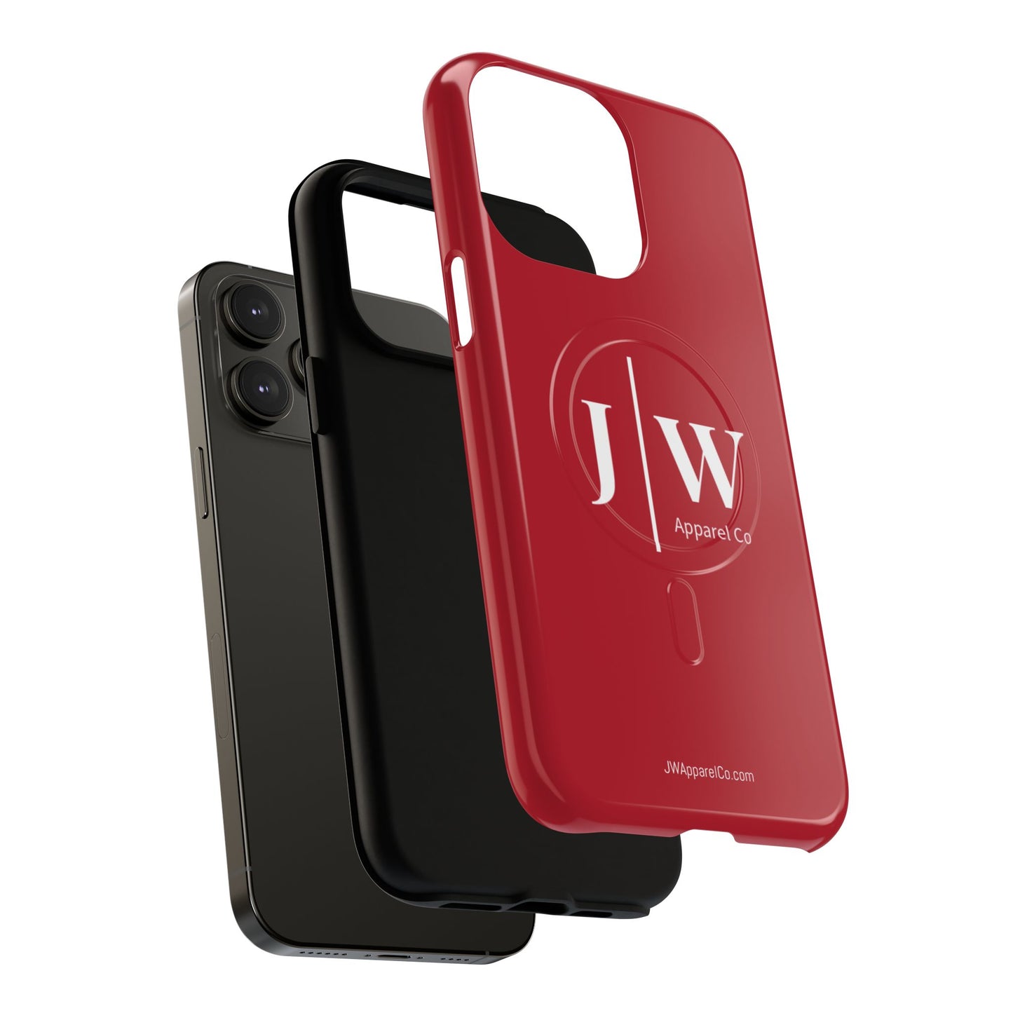 Tough “Dark Red” Magnetic iPhone Case