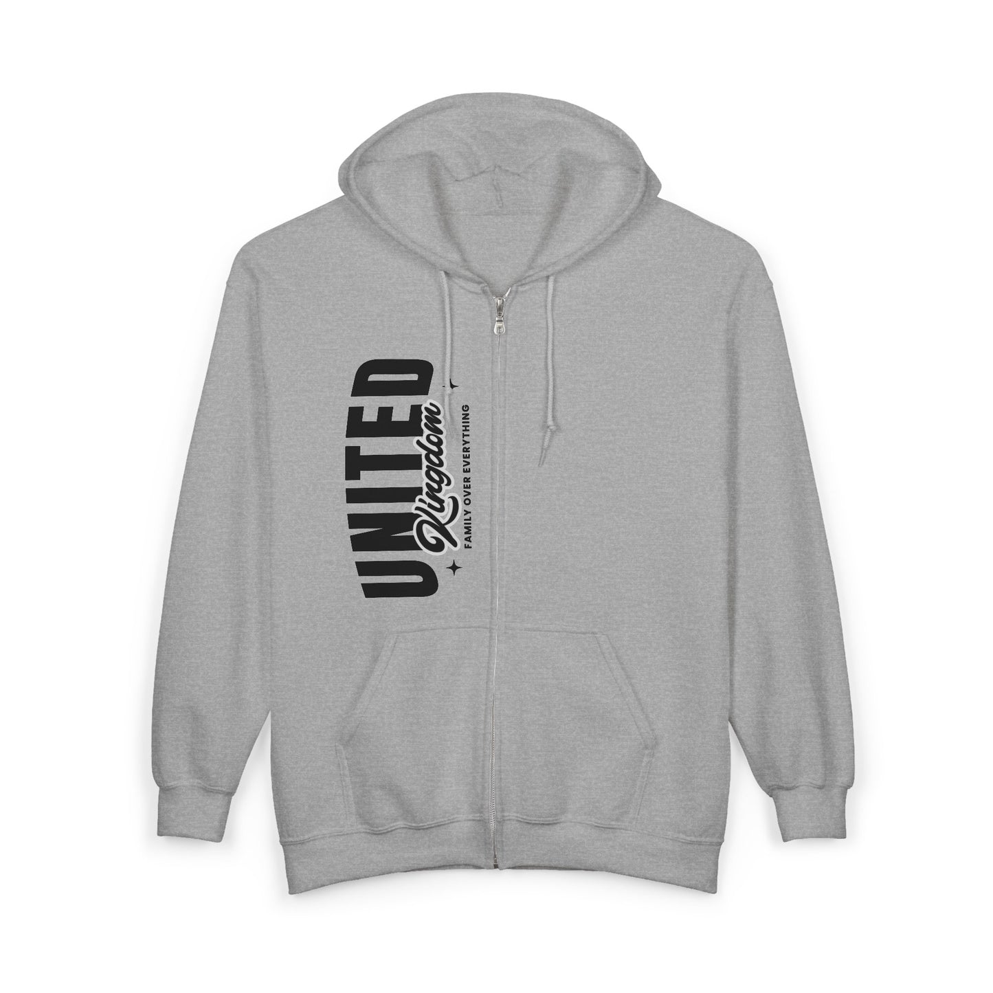 Vertical 'United Kingdom' Zip-Up Jacket