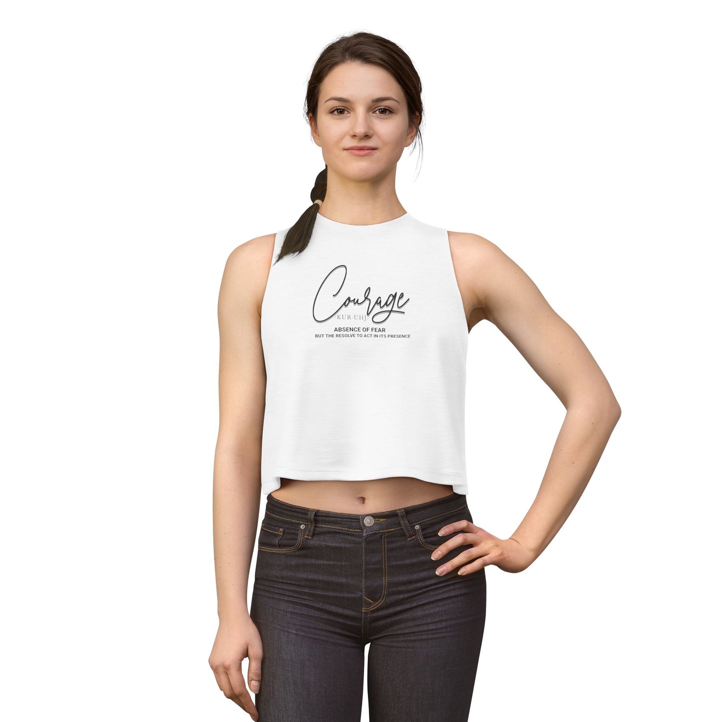 “Courage” Definition Crop Top