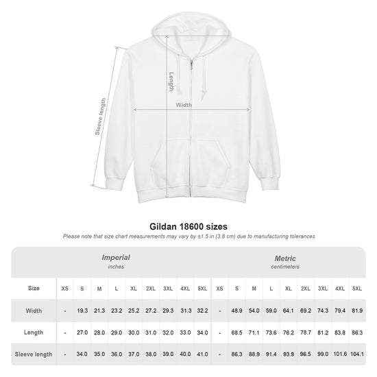'United Kingdom' Zip-Up Hoodie