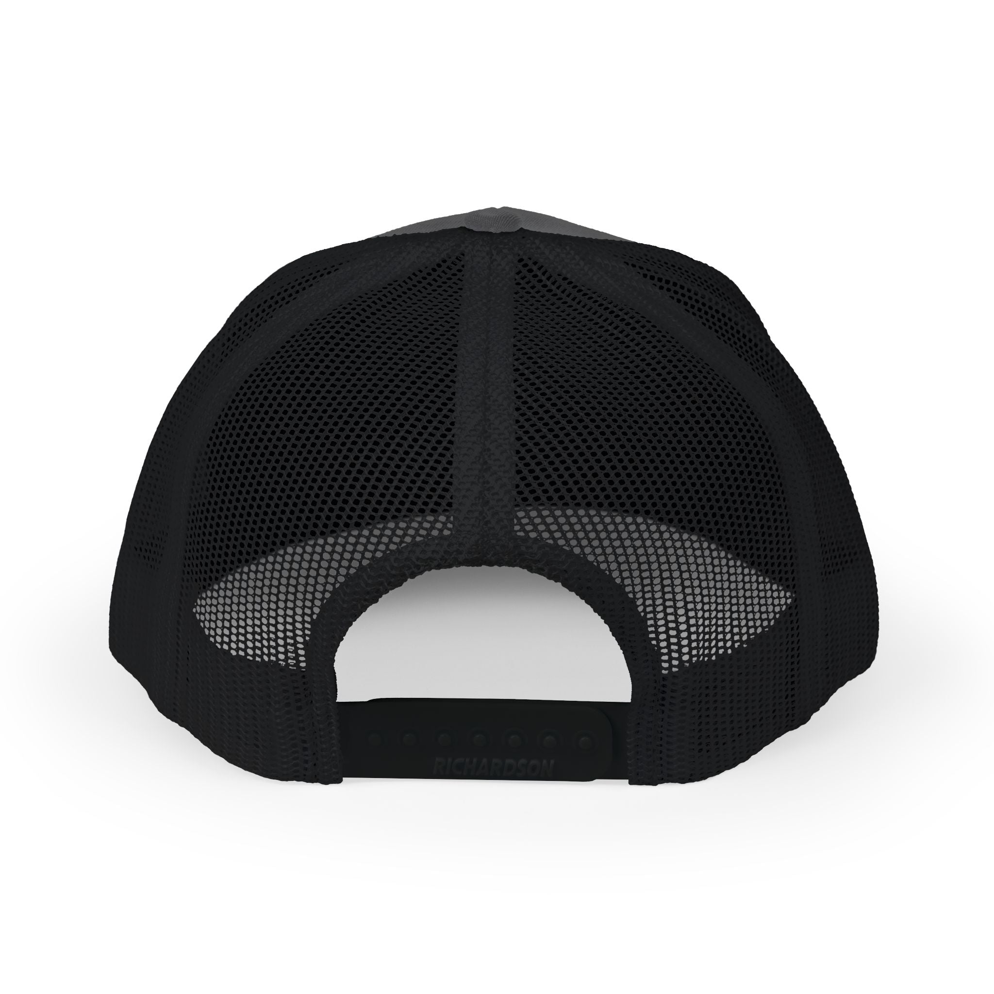 Embroidered Trucker Snapback Cap — JW Apparel Logo Mesh Hat