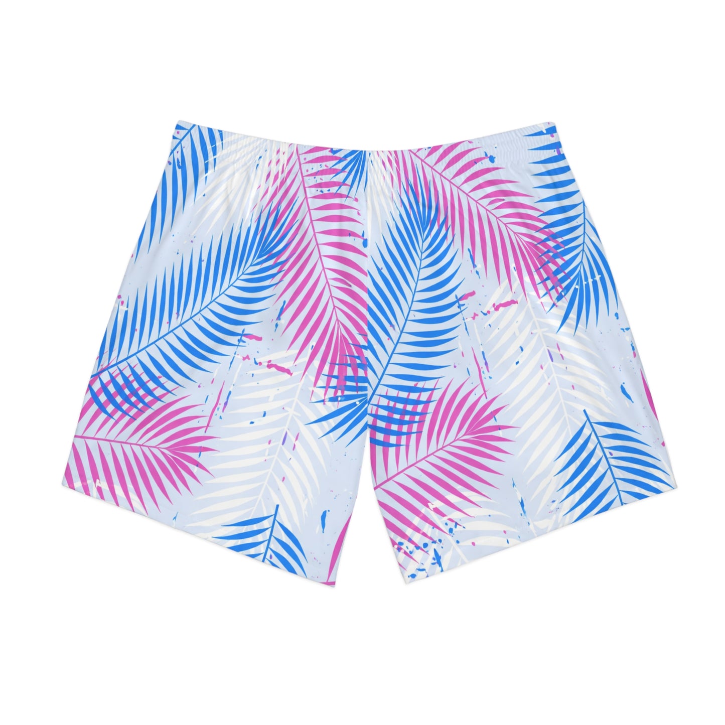 “Blue Palm” Swim Trunks