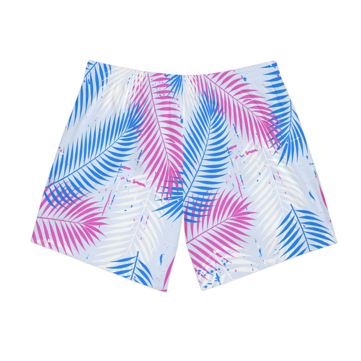 “Blue Palm” Swim Trunks