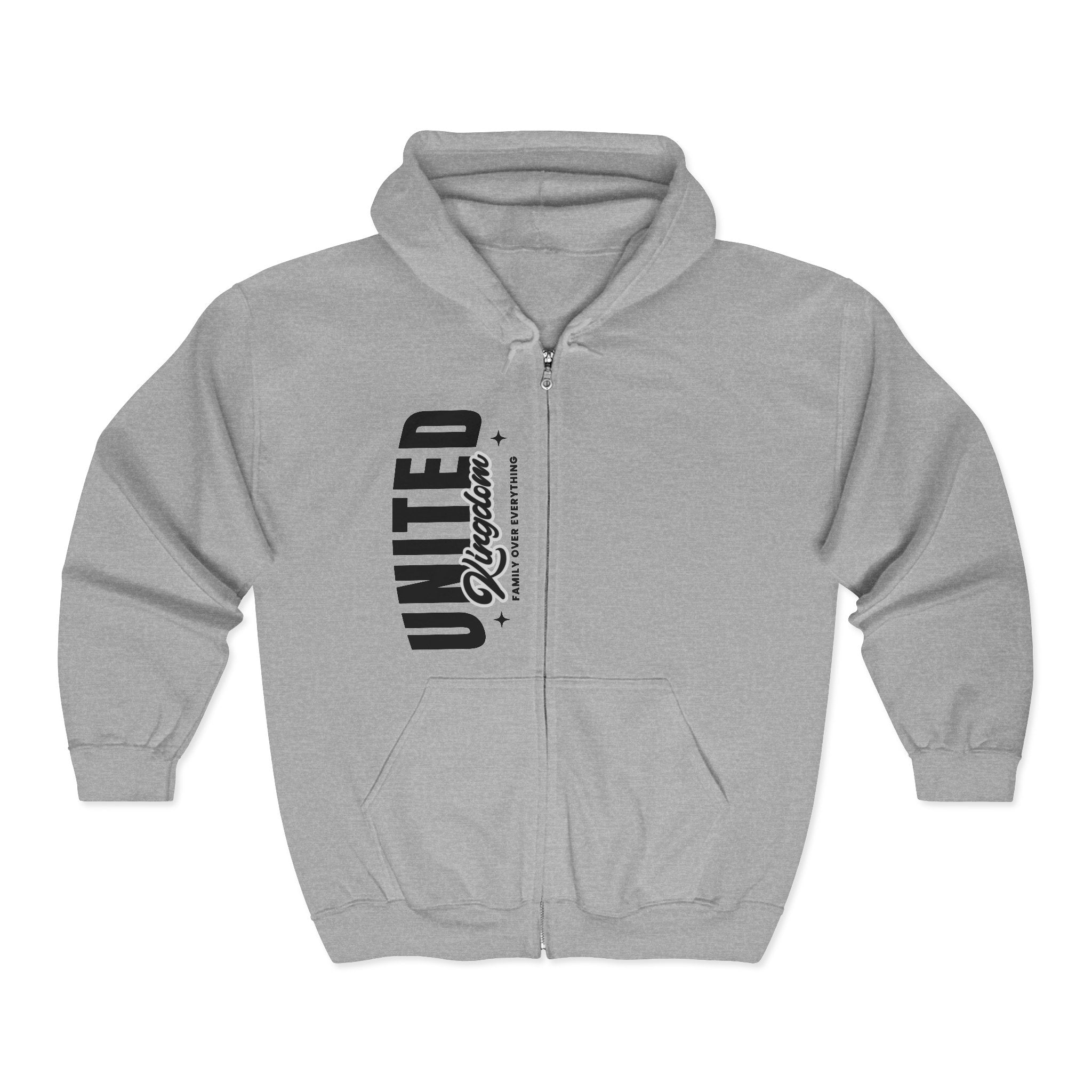 Vertical 'United Kingdom' Zip-Up Jacket
