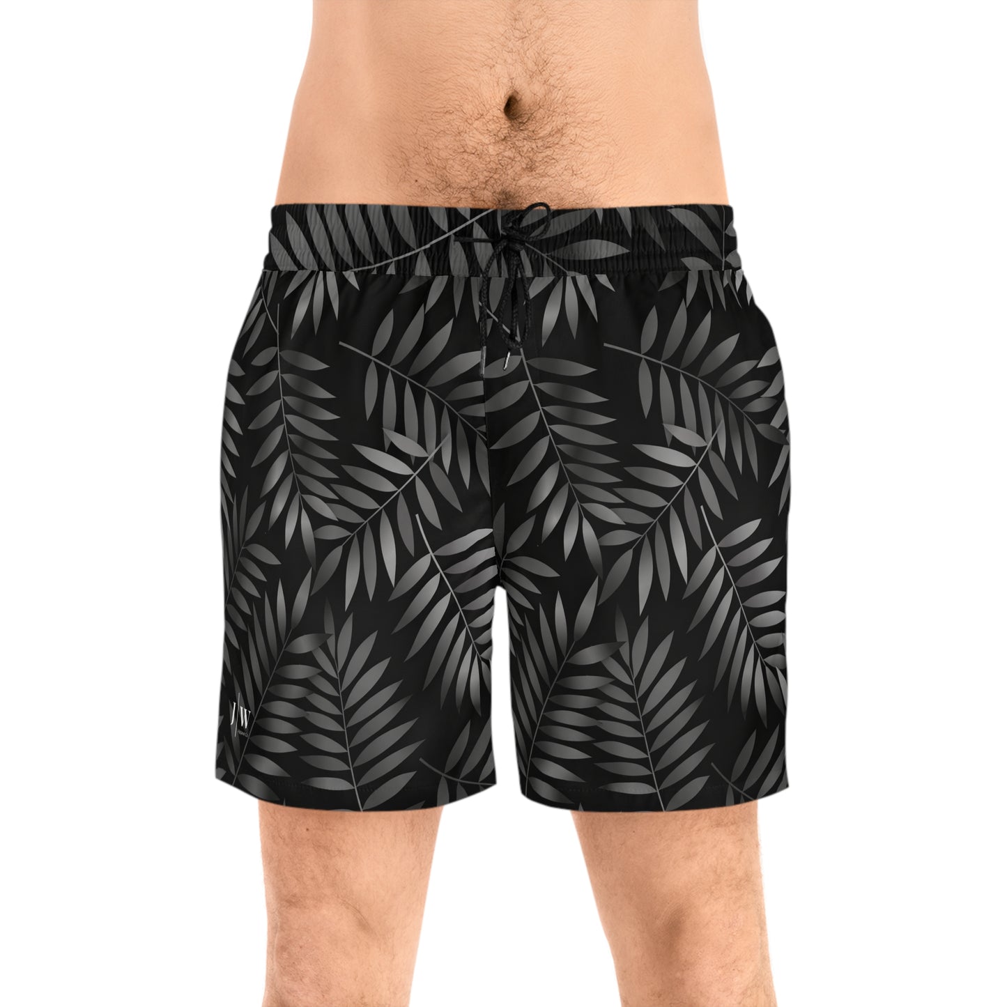 Men’s Black Palm Swim Shorts