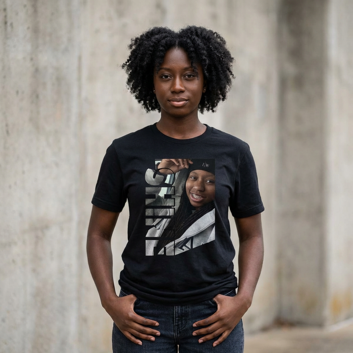 “Shine - Judea White” Portrait Tee