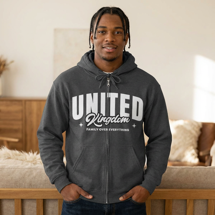 'United Kingdom' Zip-Up Hoodie