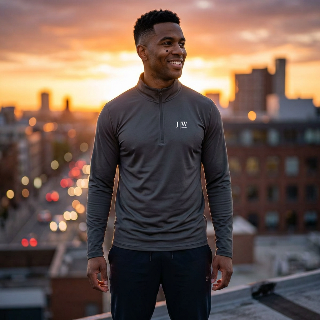 JW “White Logo” Quarter-Zip Pullover