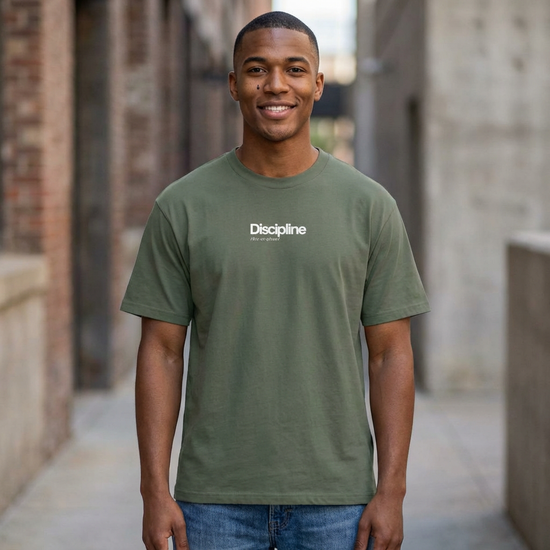 Oversized “Discipline” Tee