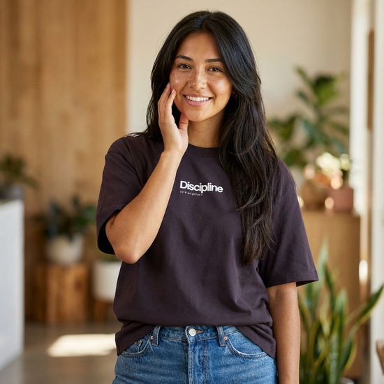 Oversized “Discipline” Tee