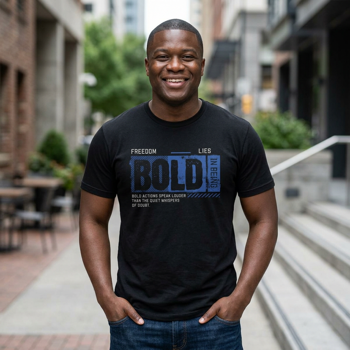 Being Bold “Blue” T‑Shirt