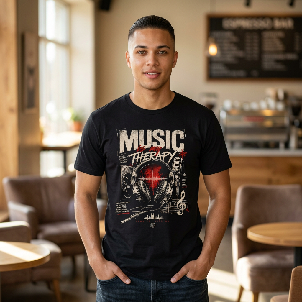 Music Therapy Graphic T-Shirt