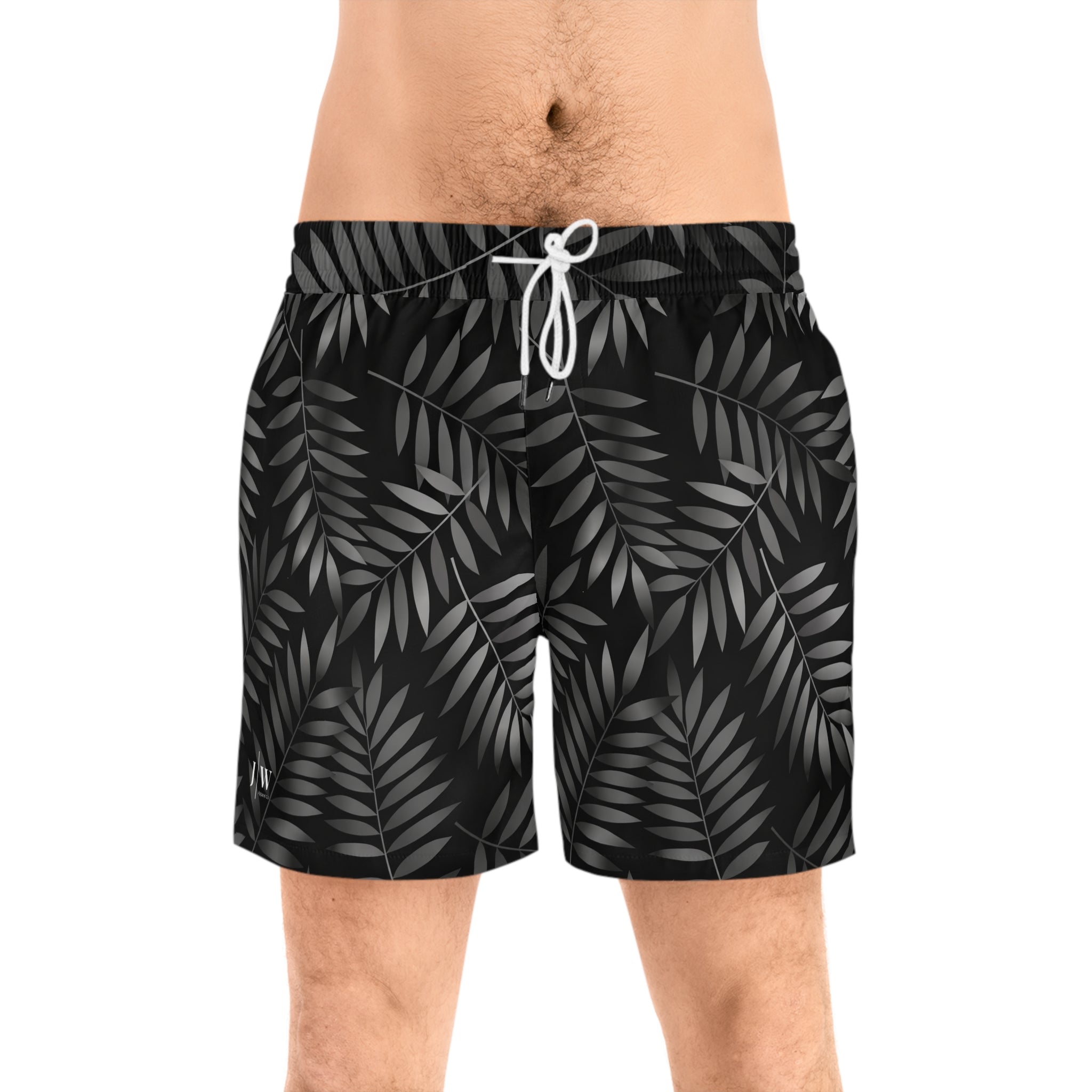 Men’s Black Palm Swim Shorts