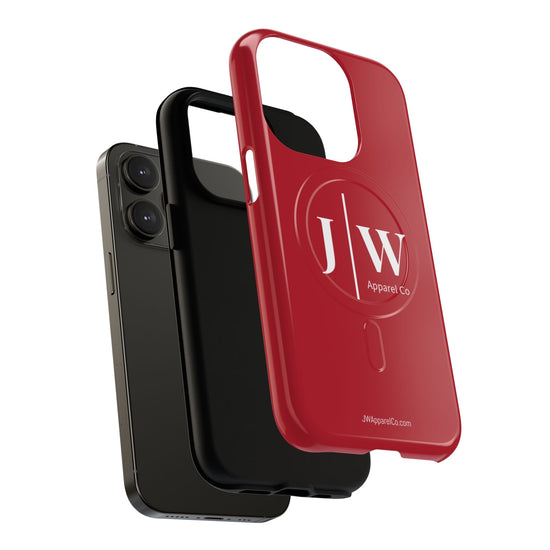 Tough “Dark Red” Magnetic iPhone Case