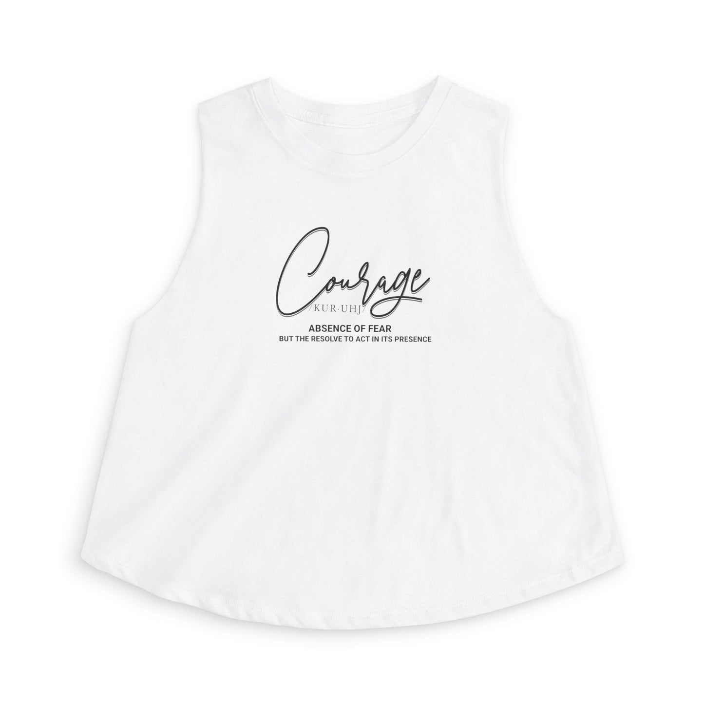 “Courage” Definition Crop Top