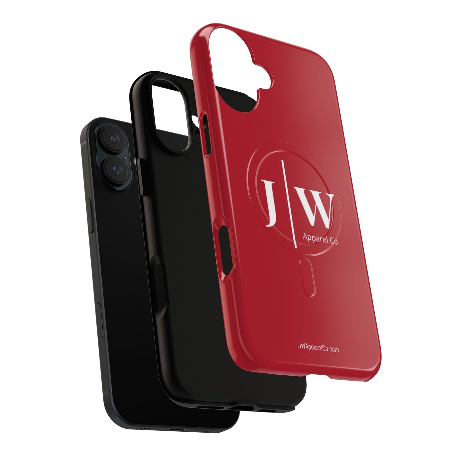 Tough “Dark Red” Magnetic iPhone Case