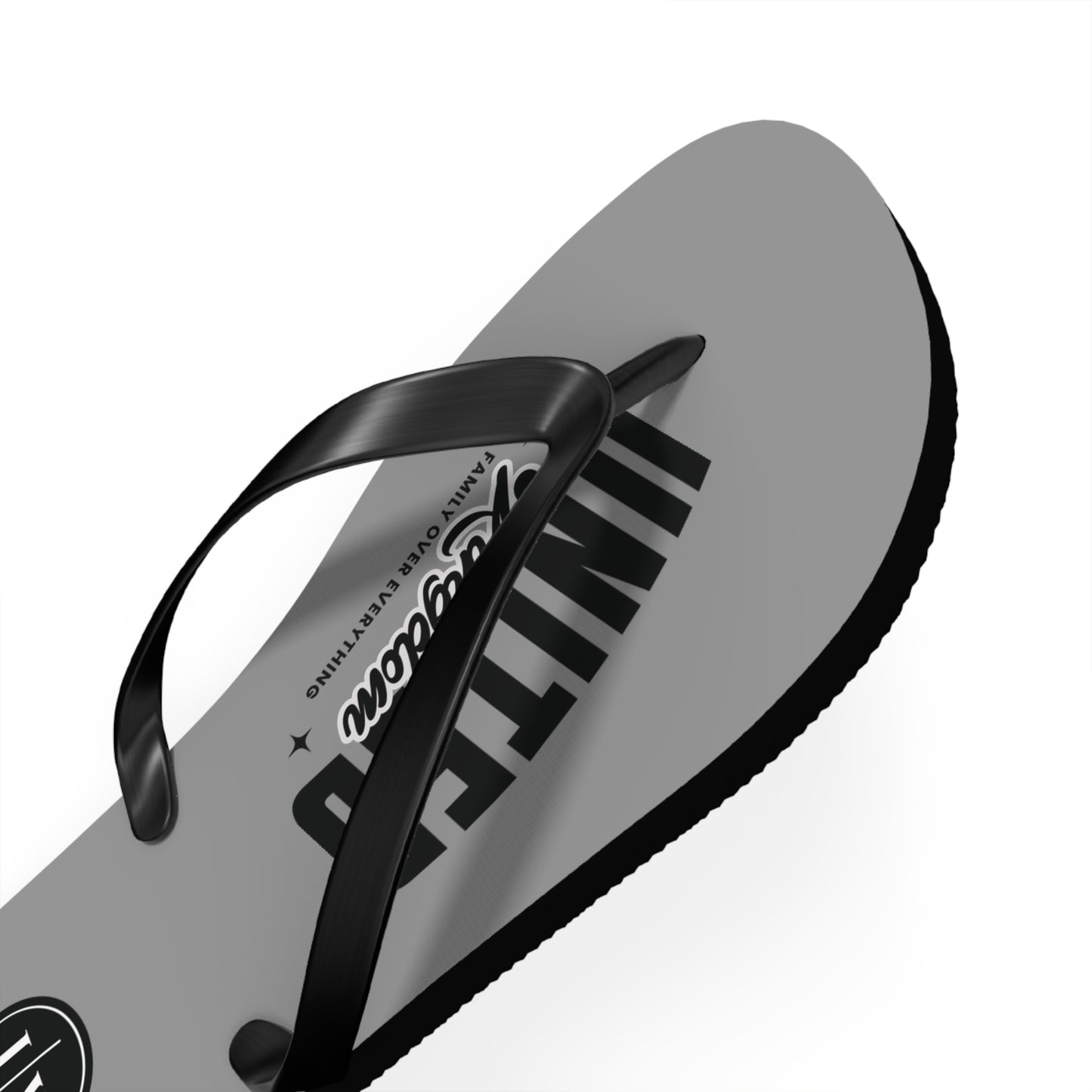 JW “United Kingdom” Grey Flip Flops