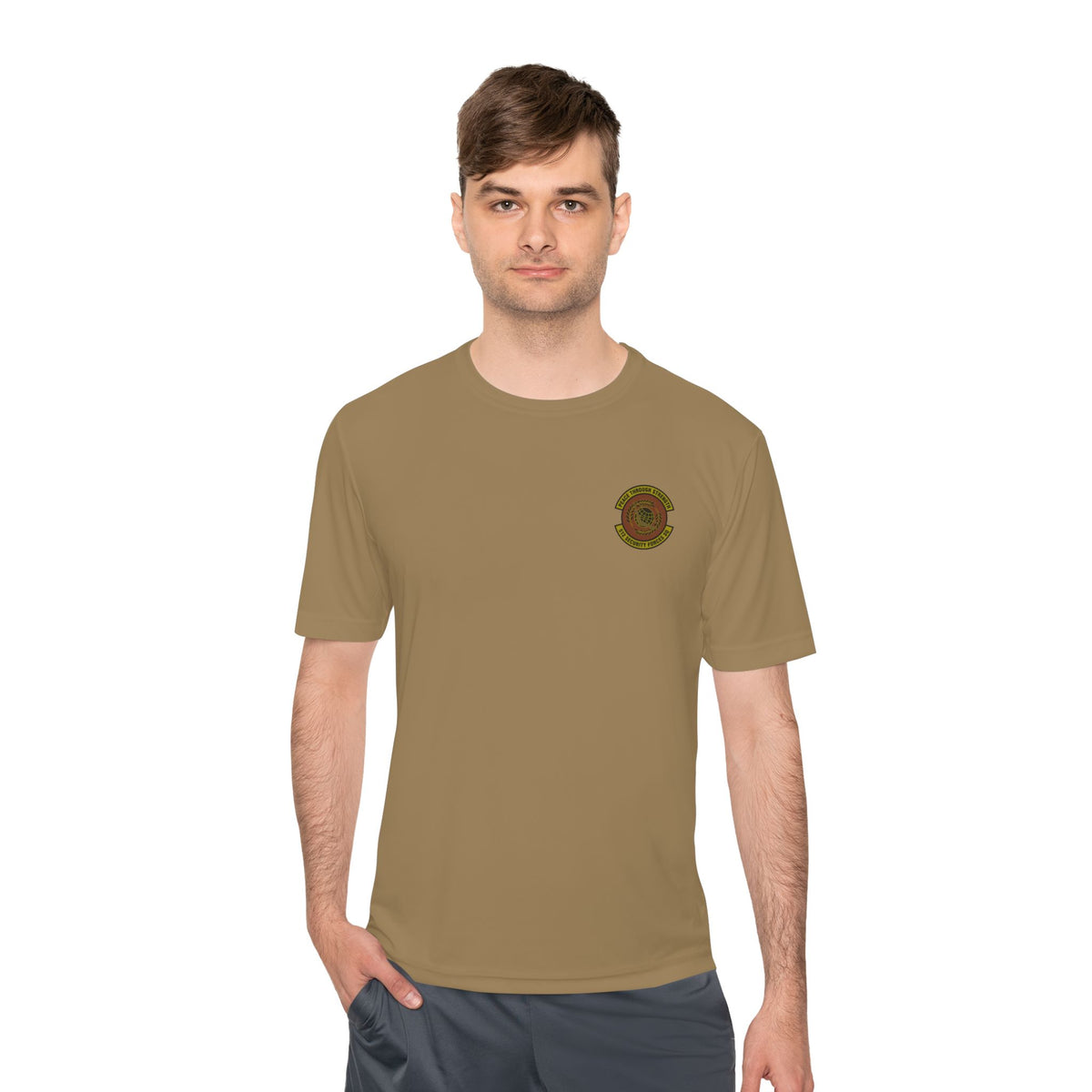 SF Defender Tactical Tee — Sport-Tek Material