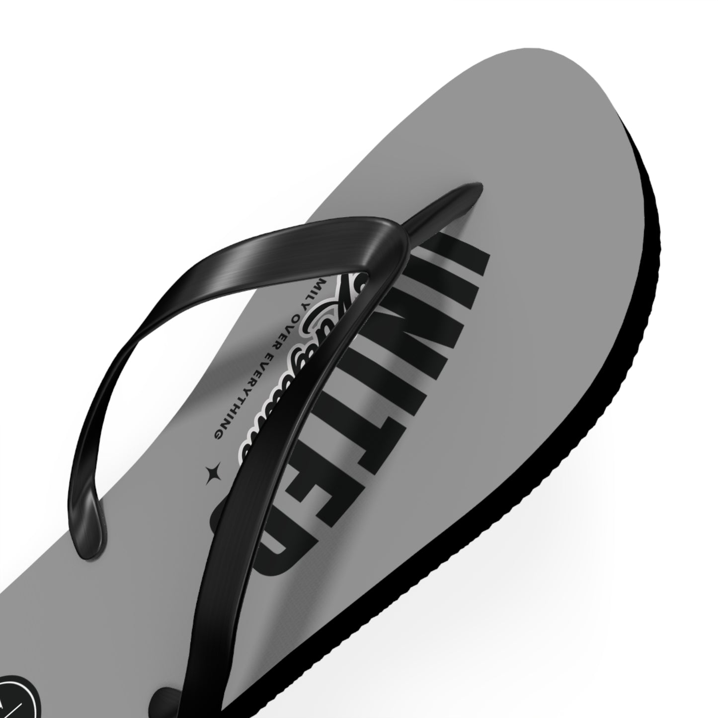 JW “United Kingdom” Grey Flip Flops
