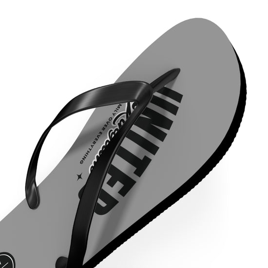 JW “United Kingdom” Grey Flip Flops