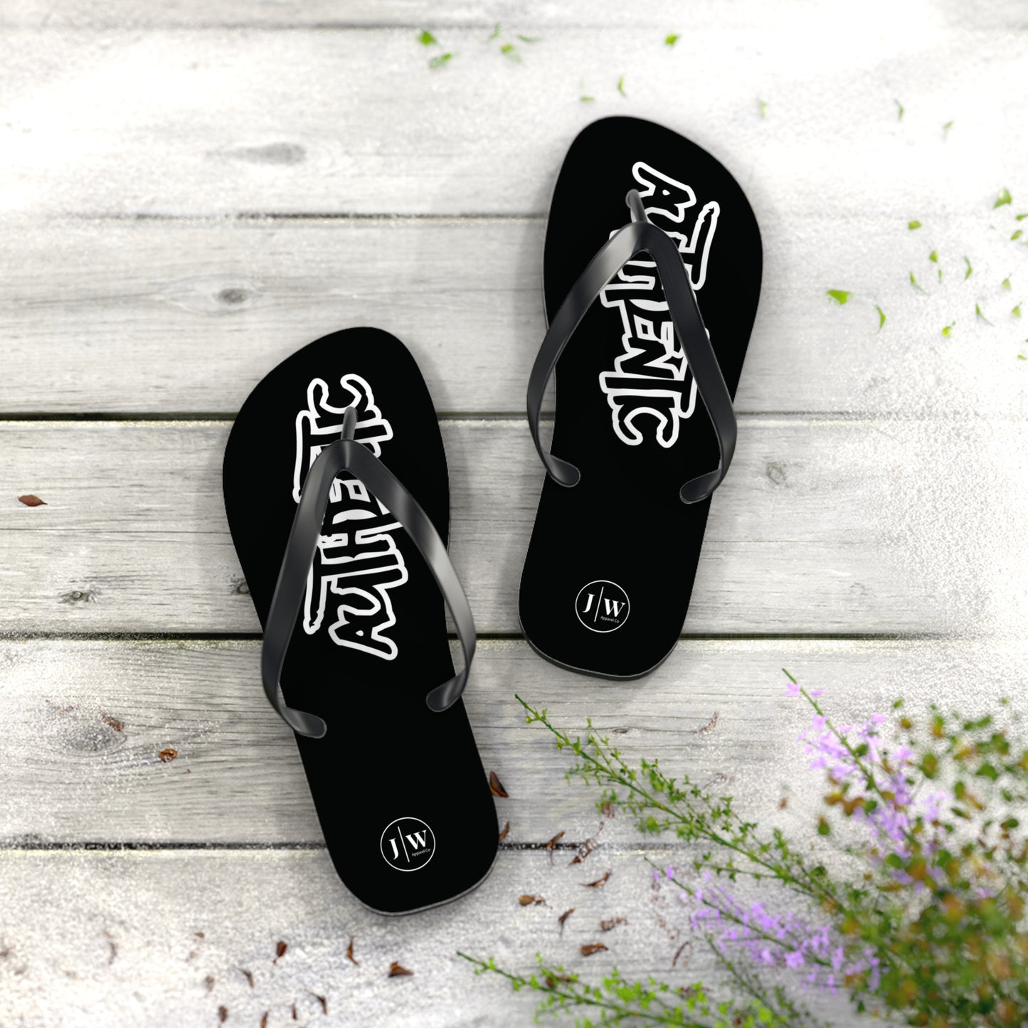 JW “Authentic” Black Flip Flops