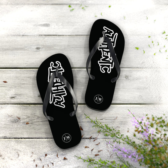 JW “Authentic” Black Flip Flops