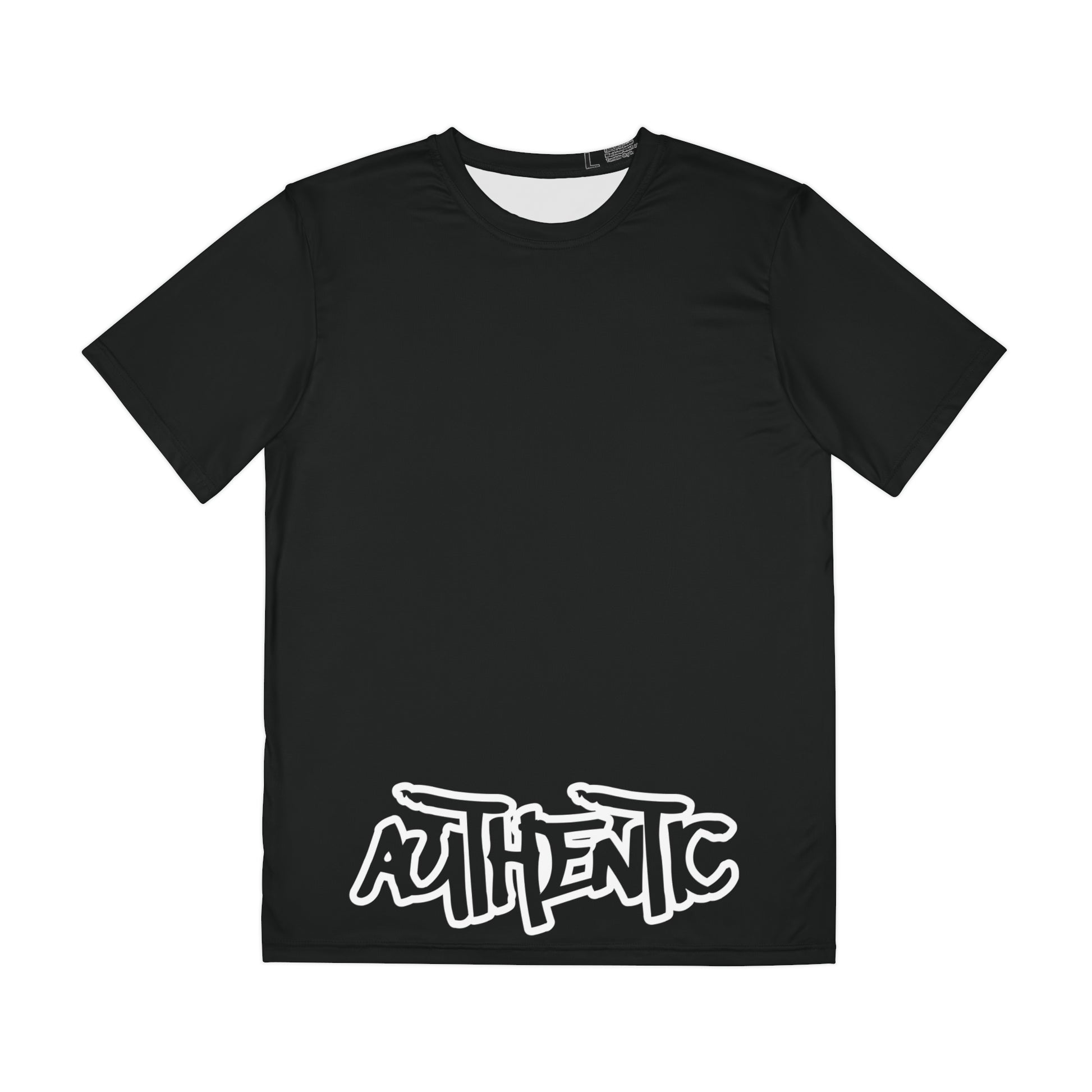 Black Authentic Graffiti Men's Tee